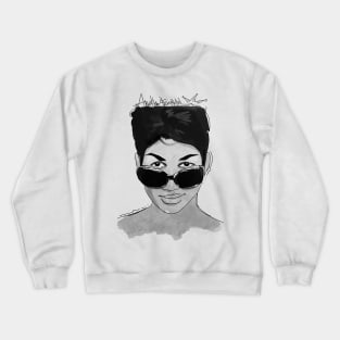 Aretha Franklin BW Crewneck Sweatshirt